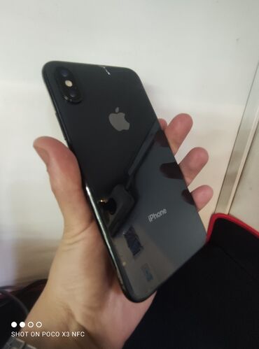о номере телефона: IPhone X, Б/у, 64 ГБ, Black Titanium, Защитное стекло, Коробка, 80 %