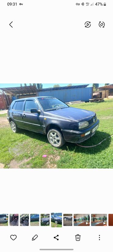 Volkswagen: Volkswagen Golf: 1993 г., 1.6 л, Механика, Бензин, Седан