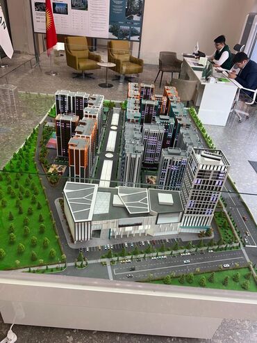 россрочку: 1 комната, 57 м², Элитка, 5 этаж, ПСО (под самоотделку)