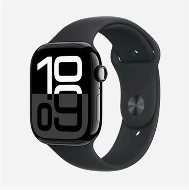 apple watch 1 цена бишкек: Apple Watch Series 10 GPS, 42 мм, "Оникс", спортивный ремешок черного