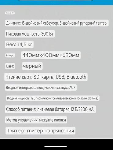 колонки на 210: Микрофон, пульт, блютуз,аух — 6