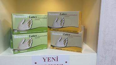 Nitril əlcəklər: Semora pudralı və pudrasız latex s,m,l *topdan 6.3₼* / az say 6.8-7.3₼ — 1