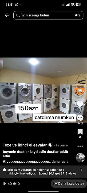 Məişət texnikası: Paltaryuyan maşınlar – geniş seçim - Ön yükləməli modellərin böyük — 1