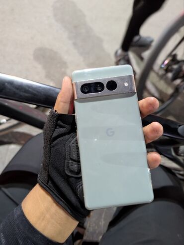 док станция бишкек: Google Pixel 7 Pro, Колдонулган, 128 ГБ, түсү - Жашыл, 1 SIM, eSIM