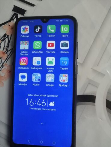 huawei p30 pro baku qiymeti: Huawei Y9, 64 GB, rəng - Qara, Barmaq izi