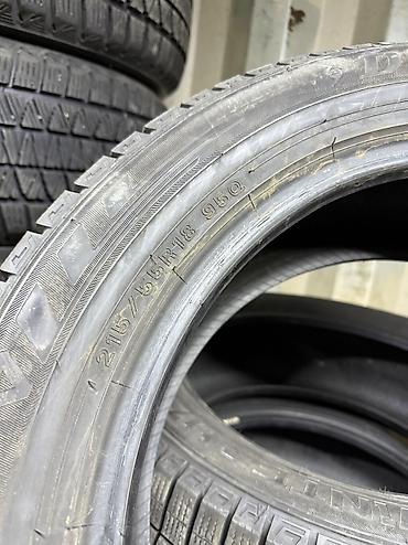 Шины: Шины 215 / 55 / R 18, Зима, Б/у, Комплект, Легковые, Япония, Dunlop — 4