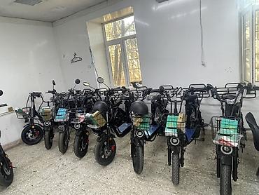Электрические скутеры (городские e-bike/мопеды) с передней корзиной at lalafo.kg Электрические скутеры (городские e-bike/мопеды) с передней корзиной