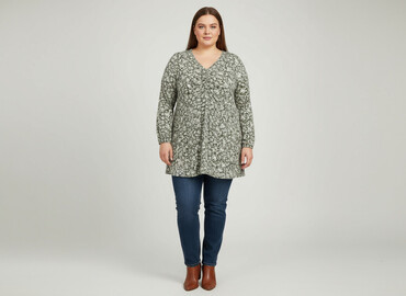 sukienki długie dla puszystych: Women`s dress, size 6XL