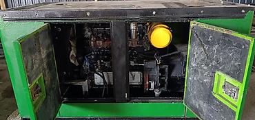 Səssiz tip dizel generator – yaşıl səsizləşdirilmiş (kanopili)