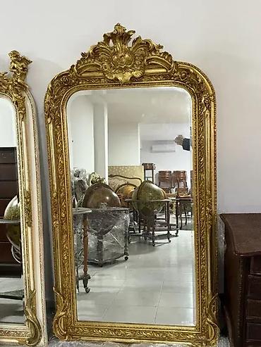 parfois satovi: Stilsko zlatno ogledalo – 156 x 86 cm – Odlično stanje 🌟 Lično — 4