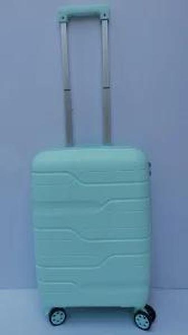 Putni koferi i torbe: Tvrdi kofer na točkiće – mint zelena boja - Materijal: lagana tvrda — 25