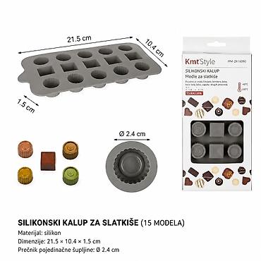 KMT Kalup za čokoladu (oblik sa tri cveta) 2416090 Silikonski kalup