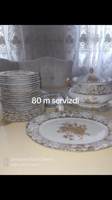 çayni servis: Обеденный набор, цвет - Белый, Азербайджан