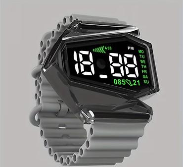 smart saatlar uşaq ucun: Rəqəmsal LED bilək saatı – futuristik dizayn, çoxgörünüşlü ekran və — 6