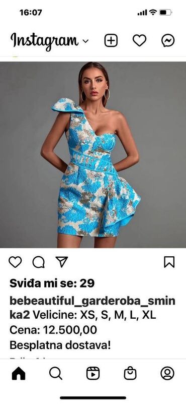 Haljine: L, bоја - Srebrna, Večernji, maturski, Drugi tip rukava — 1