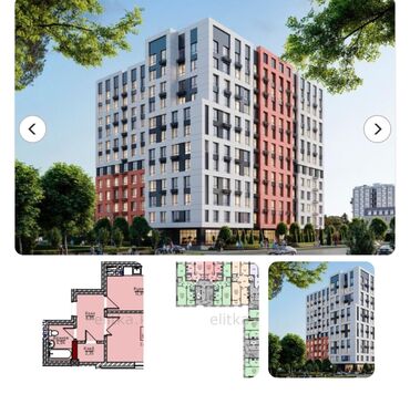 ош дом квартира: Строится, Элитка, 1 комната, 50 м²