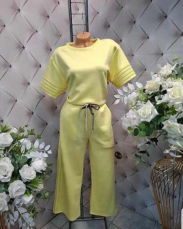 baletanke devojcice: Komplet tunuka i pantalone,nezno zuta boja futer sa — 1