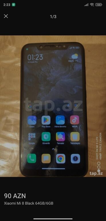 xiomi mi a2 lite: Xiaomi Mi 8, 64 GB, rəng - Qara