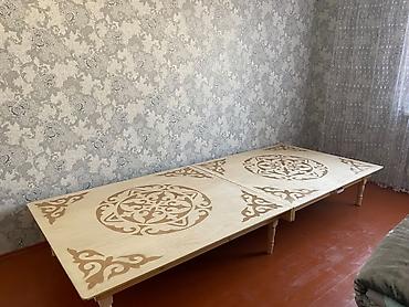 стол со стульями на природу: Складной деревянный стол с национальным орнаментом - Тип: раскладной — 5