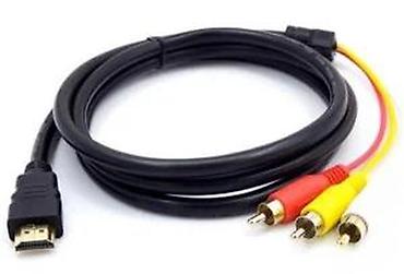 Kablovi i adapteri za kamere: HDMI na 3x RCA (kompozit + stereo) kabl Opis: - Pretvarač/kabl sa — 11