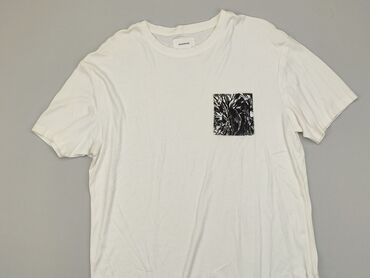 białe t shirty damskie eleganckie: T-shirt, Reserved, L, stan - Dobry