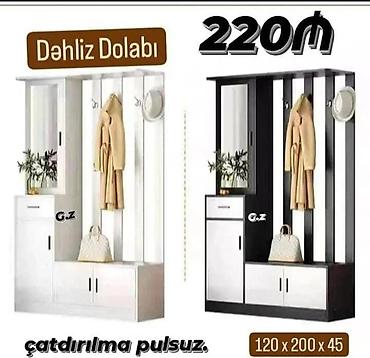 dehliz dolabi: Düz dolab, Dəhliz üçün, Paltar üçün — 1