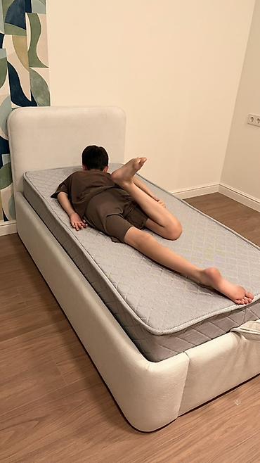bed sheets: Односпальная кровать, Новый, С мягким изголовьем, длина - 180 см — 2