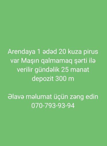 Arendaya “20 kuza Prius” avtomobili təklif olunur. - Şərt: “maşın
