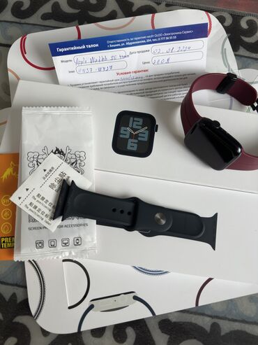 apple watch 44 mm: Смарт-часы Apple Watch SE 44mm (2nd Gen) Цвет: черный (Midnight