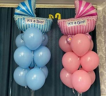 Воздушные шары и принадлежности: Гелевые шары Выписка из роддома День рождения, Юбилей У нас есть — 7