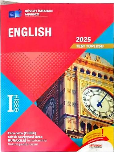Testlər: İngilis dili Testlər 11-ci sinif, DİM, 1-ci hissə — 1