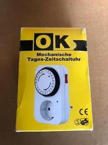 Ostali elektro materijali: Mehanički dnevni tajmer za struju – OK / Everflourish Opis: - Utična — 10
