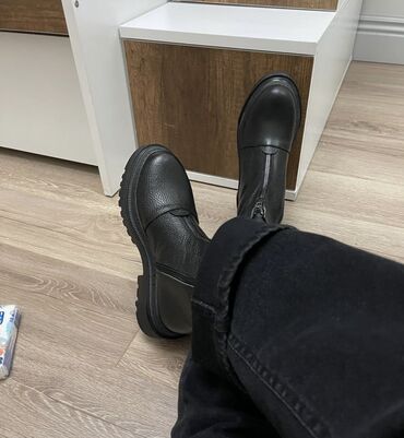 Ботинки и ботильоны: Кожанные ботинки — 6