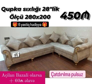 Masa və oturacaq dəstləri: Künc divan