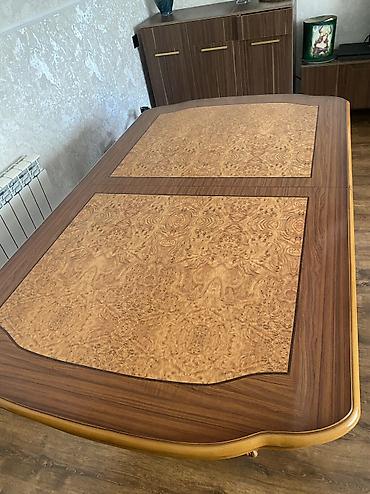 shekil: Qonaq masası, İşlənmiş, Açılan, MDF, Oval masa — 5