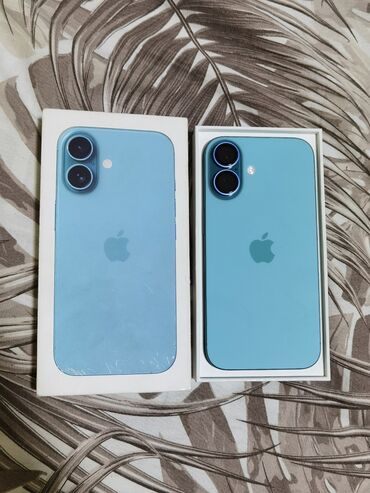 Apple iPhone: IPhone 16, Б/у, 128 ГБ, Alpine Green, Защитное стекло, Чехол, Кабель, 99 %