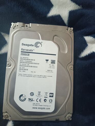 2tb hdd toshiba: Seagate Barracuda seriyasından 2000GB həcmli daxili sərt disk. Bu sərt