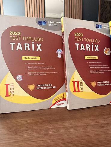 Testlər: Məhsul: DİM “Test Toplusu 2023” kitabları dəsti Tərkib: - Tarix – — 2