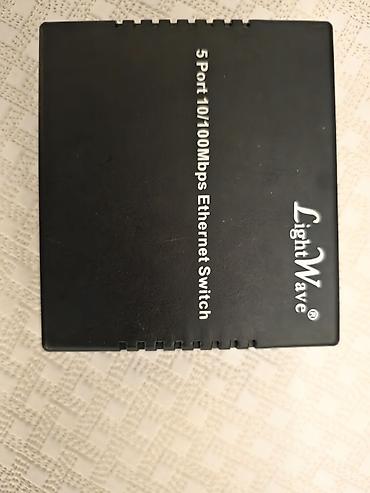 Техника и электроника: LightWave LW-5PSW – 5 Port 10/100 Mbps Ethernet Switch - 5 ədəd RJ45 — 1