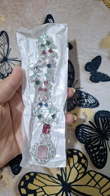 firuze dasi: Məhsul: American Diamond Premium Quality Necklace Təsvir: - Parlaq — 2