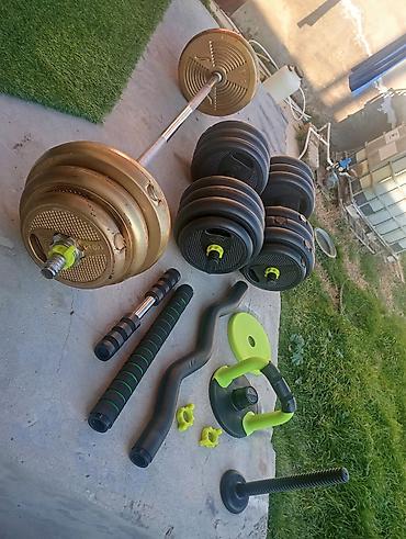 Ştanqlar və ştanq diskləri: Ştanq, Çəki: 65 kq, Yeni — 24