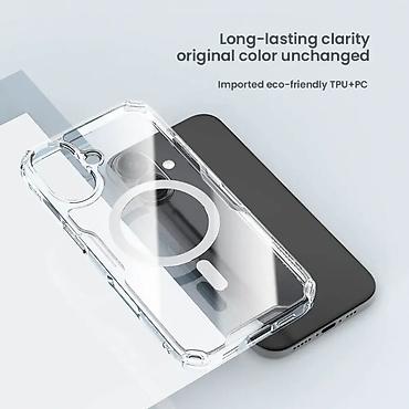 Maske i futrole za telefone: Maska Nillkin Nature Pro Magnetic za iPhone 16 6.1 plava. Uz brzu — 7
