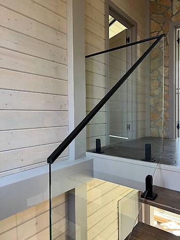 Готовые перила: Готовые перила, Материал: Стекло, Для террасы, Новый — 13