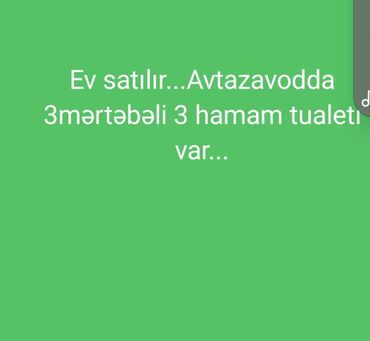memar ecemide satilan evler: 6 otaqlı, 4 kv. m