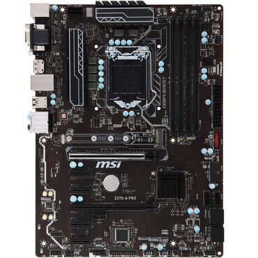 kofe demleyen aparat: Ana Platası MSI z270 a pro, İşlənmiş