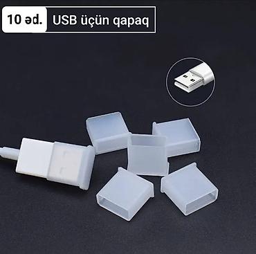 cat 5 kabel: USB və HDMi üçün qoruyucu qapaqlar – 10 ədəd dəst. **Tətbiq: USB-A — 1
