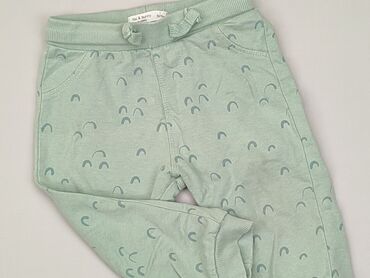 sukienki zieleń butelkowa: Spodnie dresowe, Fox&Bunny, 9-12 m, stan - Zadowalający