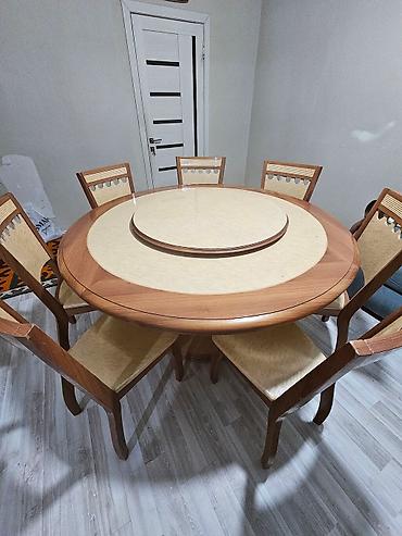 study table: Стол и стул для зала, Б/у, Самовывоз, цвет - Бежевый — 5