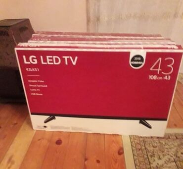 televizor toshiba 108 cm: LG tv 108 ekran, smart deyil amma aparatla yutuba qoşmağ olur, 3