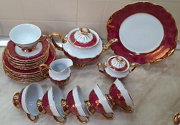 antik servis: Çay dəsti, Farfor, 6 nəfərlik, Çexiya — 7
